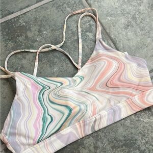 Old Navy Pastel Swirl Strappy Bralette